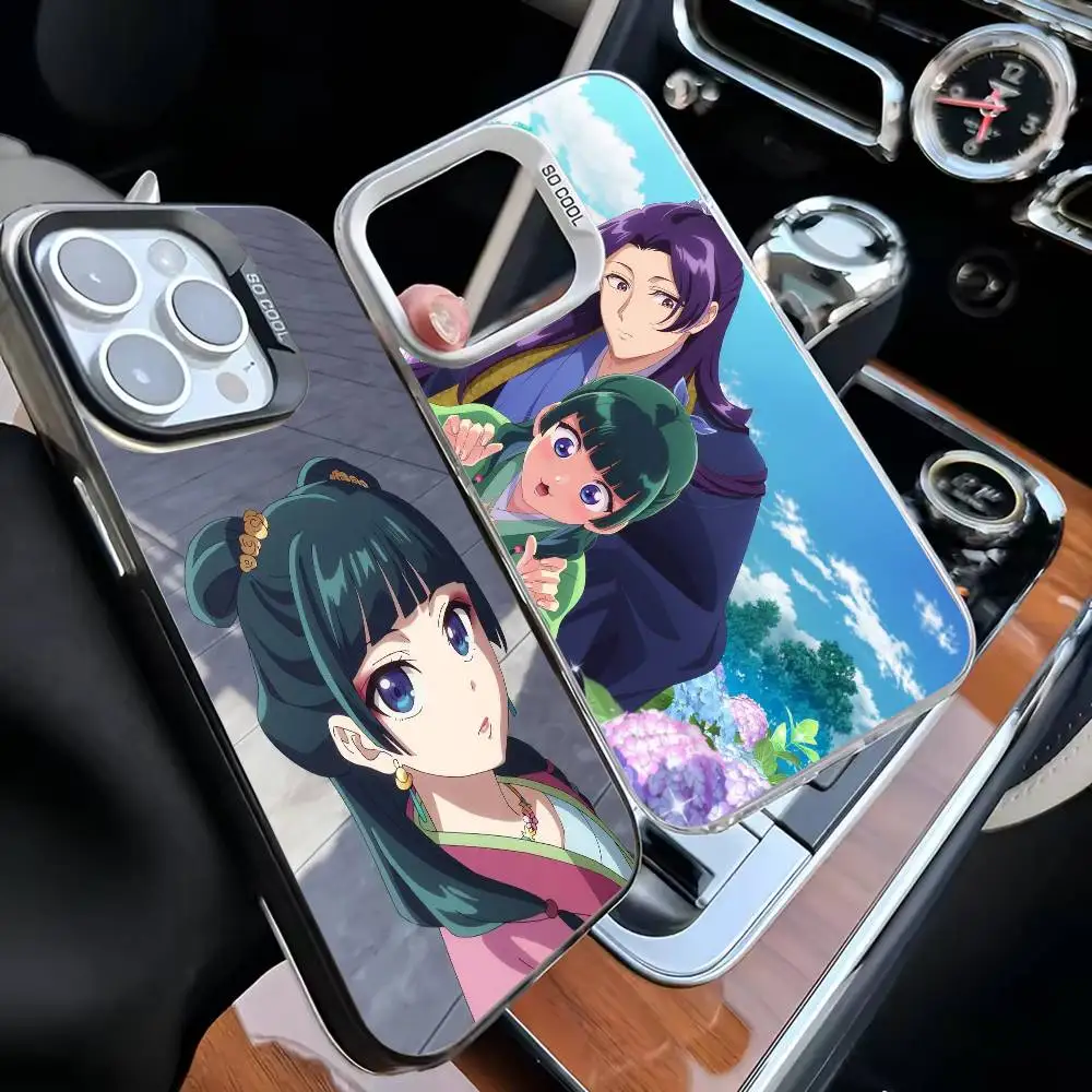 

A-Apothecary Diaries M-Maomao Phone Case For iPhone 16,15,14,13,12,11,Mini,Pro,MAX White Matte Shockproof Cover