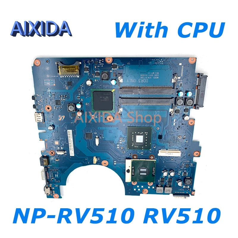 

AIXIDA BA92-06564A BA92-06564B BA41-01324A Main board For Samsung RV510 NP-RV510 Laptop Motherboard DDR3 GL40 free CPU full test