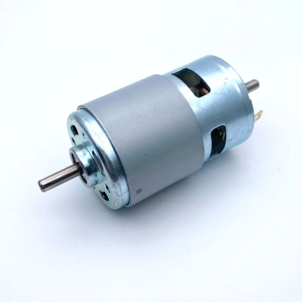 42MM 100W Double Output Shaft 775 DC motor Ball bearing DIY Table Saw Drill Grinder12V 30V 24V 13000RPM