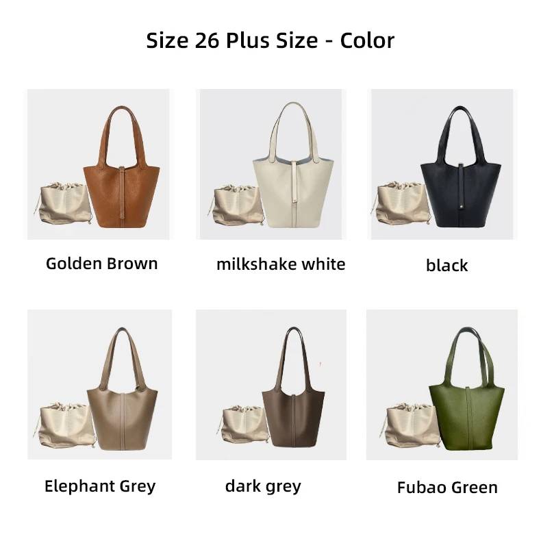 Damen Tasche Echtes Leder Oberer Griff Tragetasche Große Kapazität 3 Größen Hand Schulter Designerstil Eimerform Strukturiert Minimalistisch Tägliche Verwendung Büro Einkauf Eimerform Strukturiert Minimalistisch – Detail 5