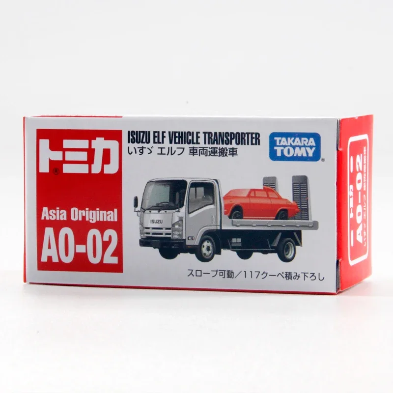 TAKARA TOMY Tomica Premium Asia Limited AO-02 Isuzu Vehicle Transport Truck Movable Mini Die-cast Alloy Car Model Kids Toys Gift