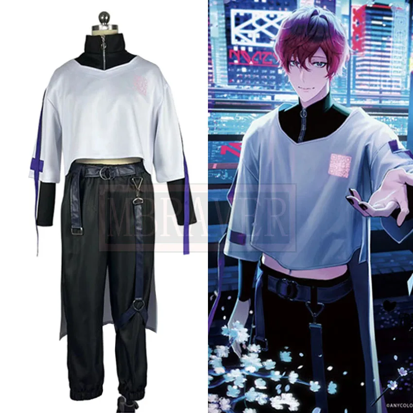 

Vtuber Anime Youtuber Nijisanji Uki Violeta Cosplay Costume Halloween Christmas Party Uniform Custom Made Any Size