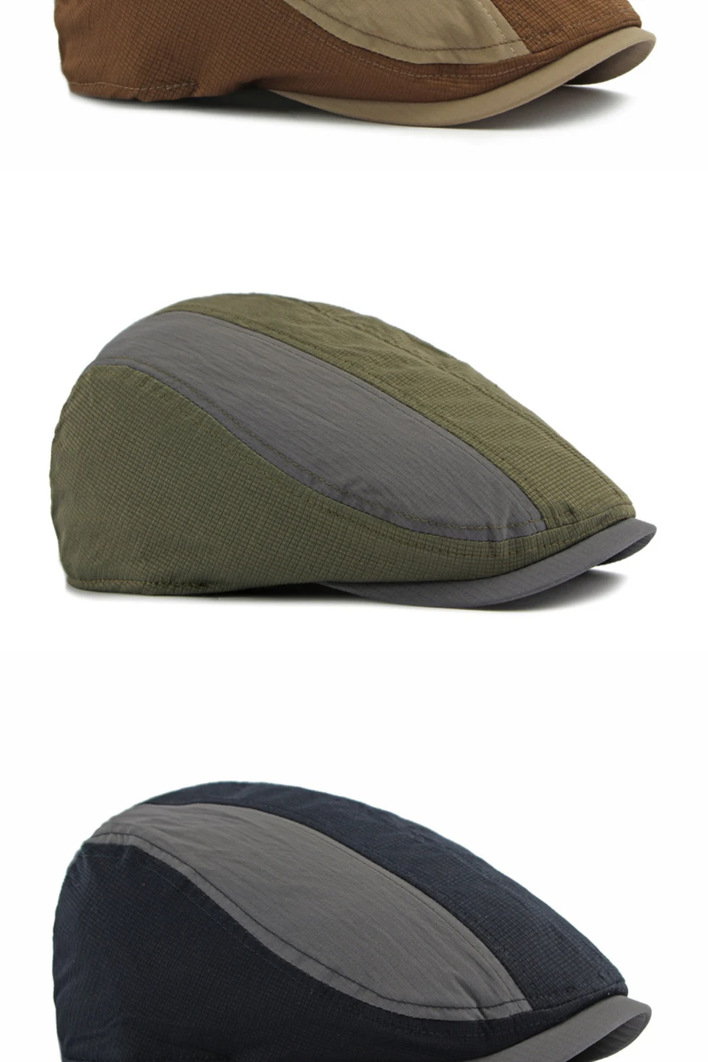 HT5108 Baskenmützen Frühling Sommer Sonnenhüte für Herren Damen Vintage Künstler Maler Baskenmütze Herren Damen Ivy Flat Cap Patchwork Baskenmütze – Detail 7