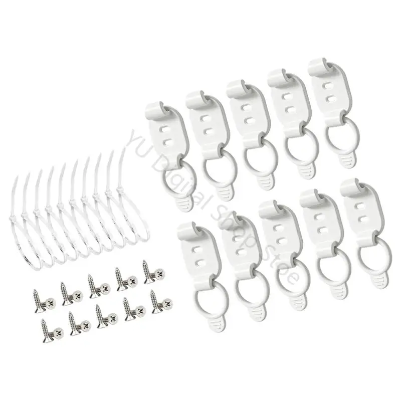 96BA 1 Set Ladekabel-Organizer-Halter mit Stretchband für die Kontrolle über den Schreibtisch – Detail 3