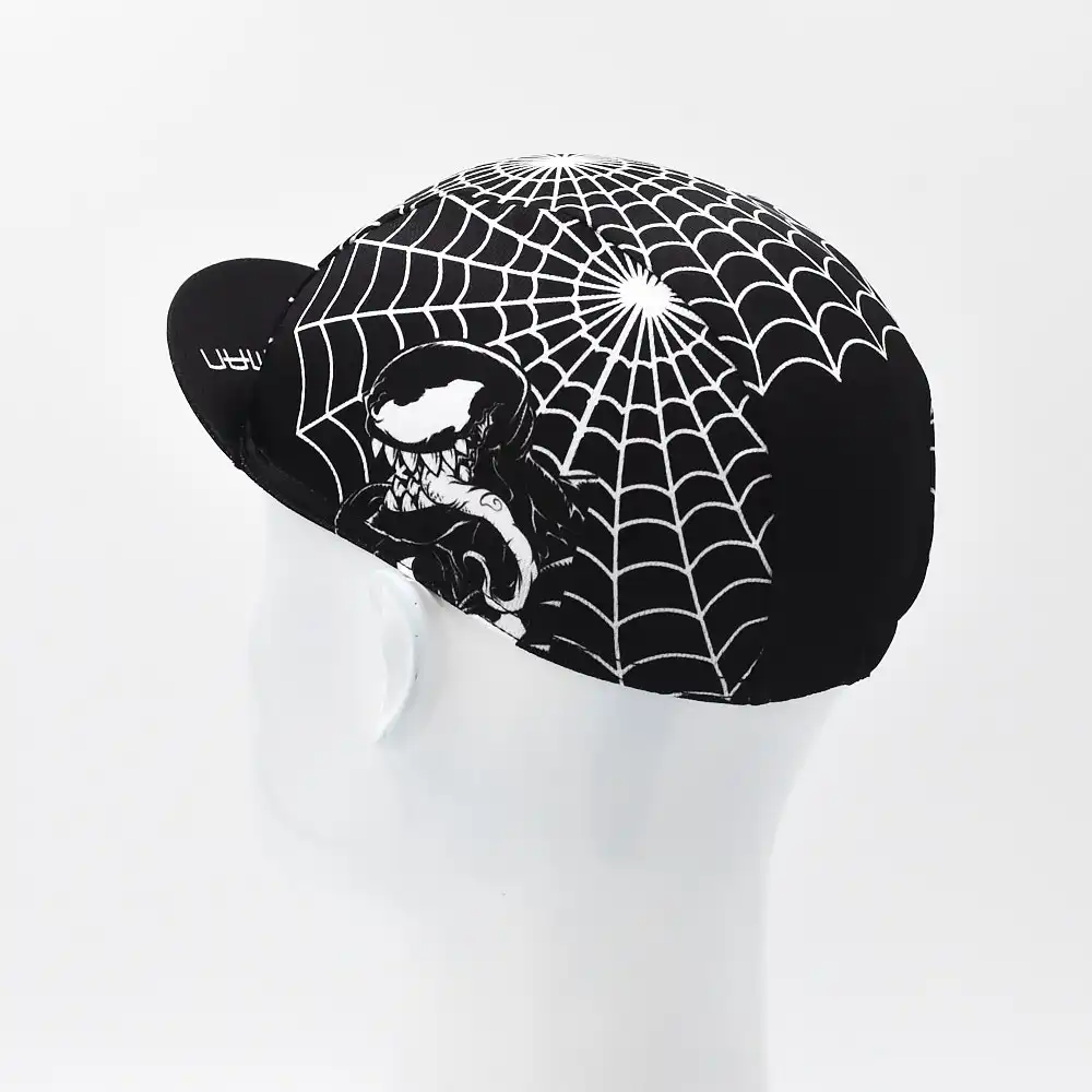 Classic Black Cycling Caps Breathable Quick Dry Bicycle Hats