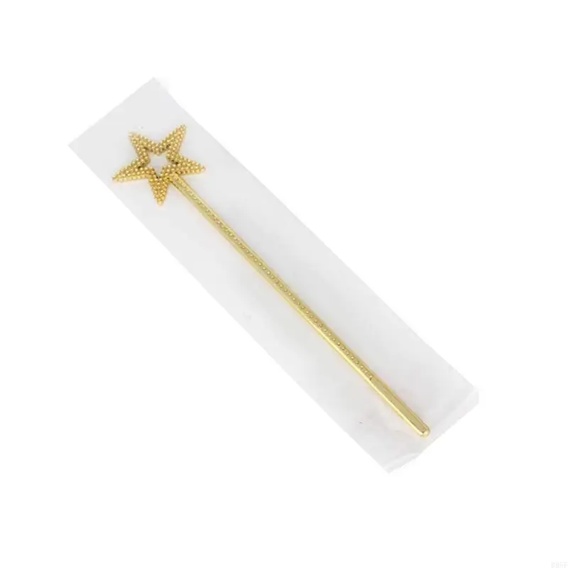 B95F Kids Girls Star Magics Wand Fairys Angel Wands Princess Star Wands Fairys Wand Halloween Cosplay Costume Props