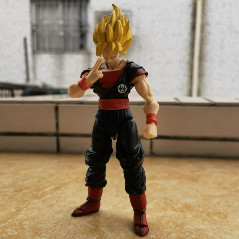 

Anime Dragon Ball Super Saiyan Son Goku PVC Action Figure Collectible Model Doll Toy 16CM (Movable)