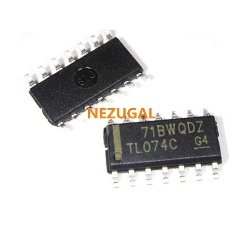 Nouveau et original circuit imprimé TL074CDT SOP14 TL074C SOP TL074C SMD 074C tl074chr SOP-14, 10 pièces