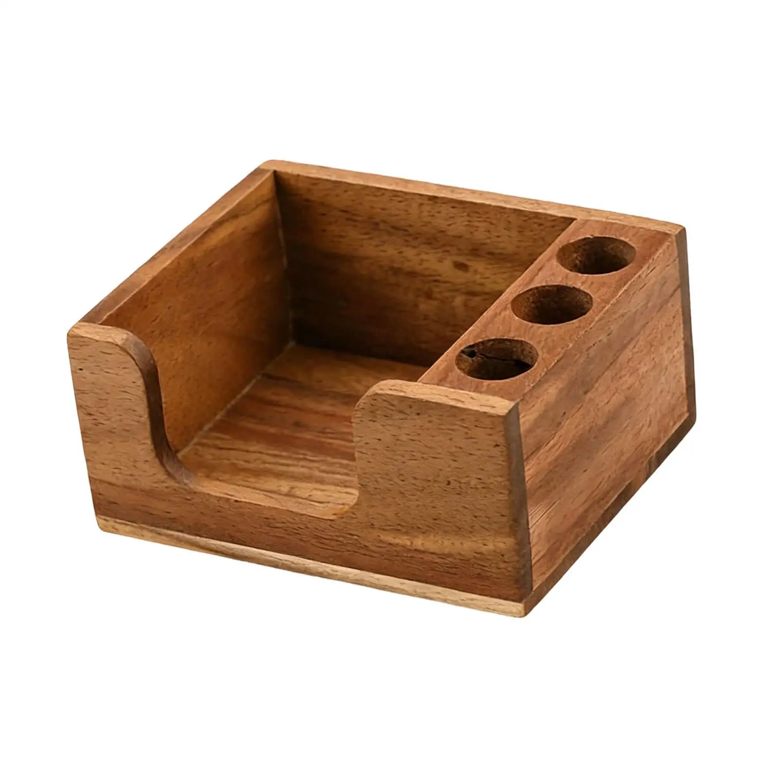 Wood Sticky Note Holder,3 x 3 inch, Note Dispenser,for Office Desk Accessories,Dispenser,for Home Desk Office Supplies
