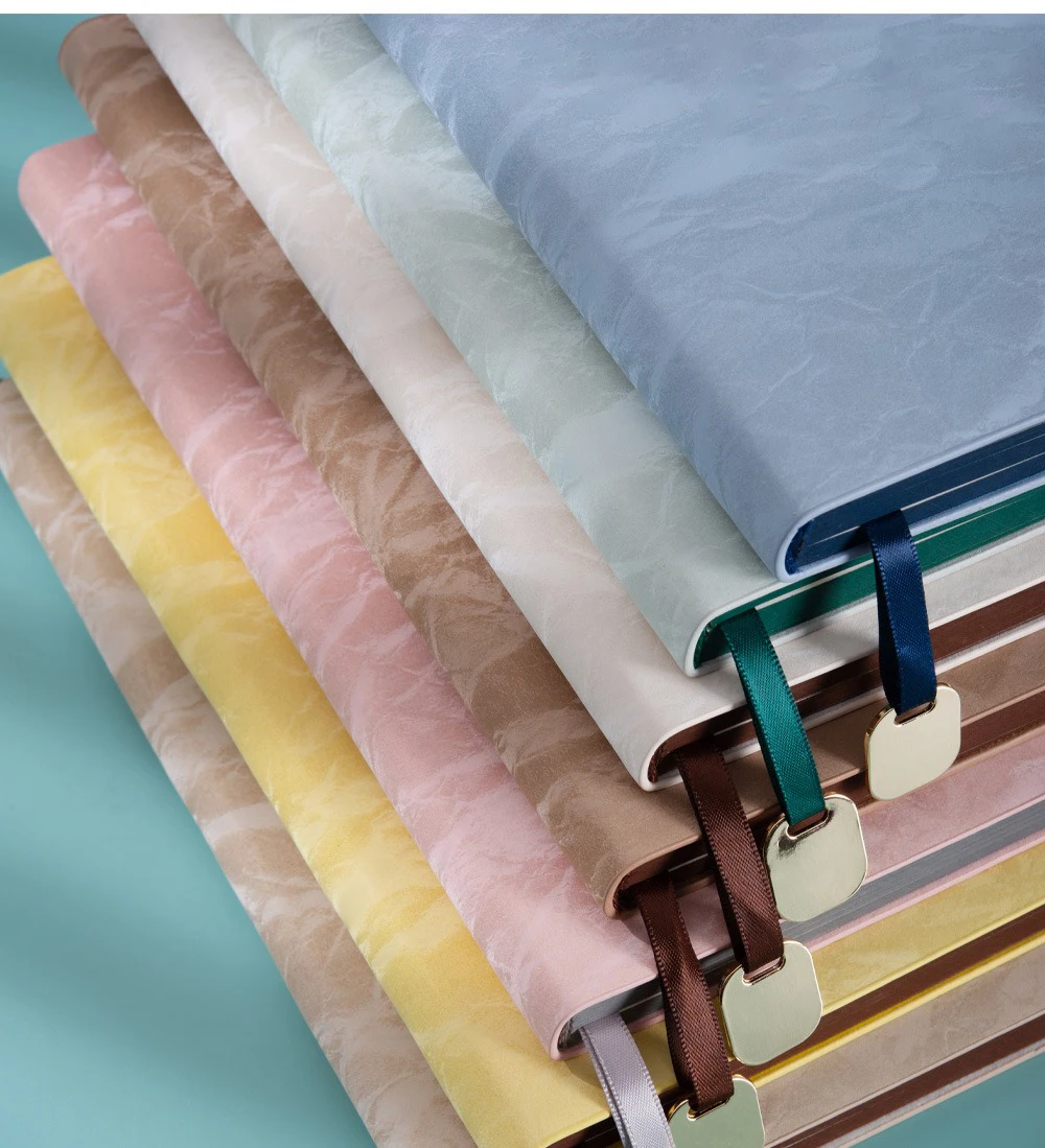 High-value A5 PU Leather Notebook Custom LOGO Primary School Student Handbook Business Meeting Notepad New Year's Gift Book