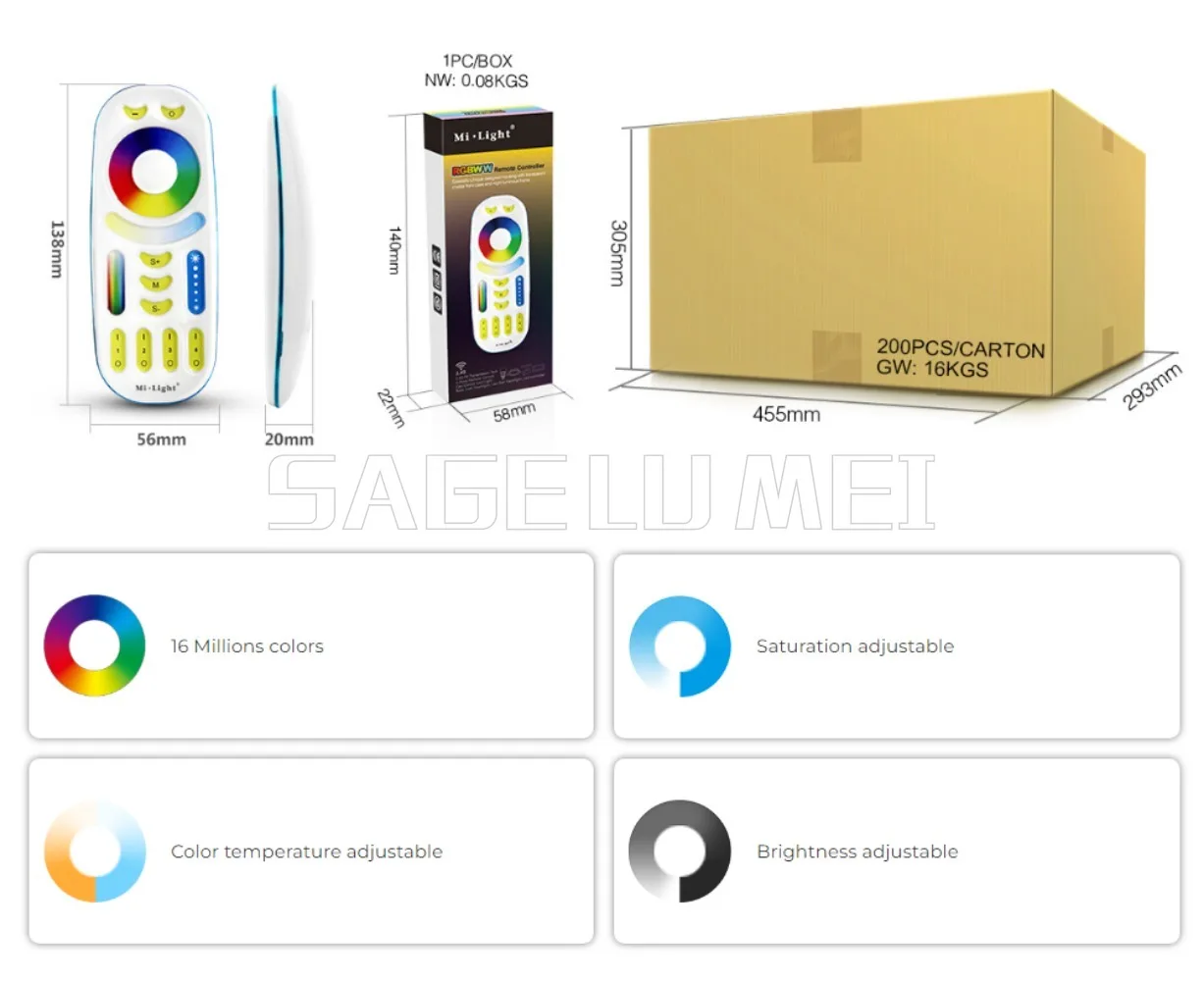 Miboxer جديد ترقية مقاوم للماء IP67 WL5-WP وغير مقاوم للماء WL5 5 في 1 LED تحكم WiFi + 2.4G الذكية LED قطاع التحكم DC12 ~ 48 فولت #5