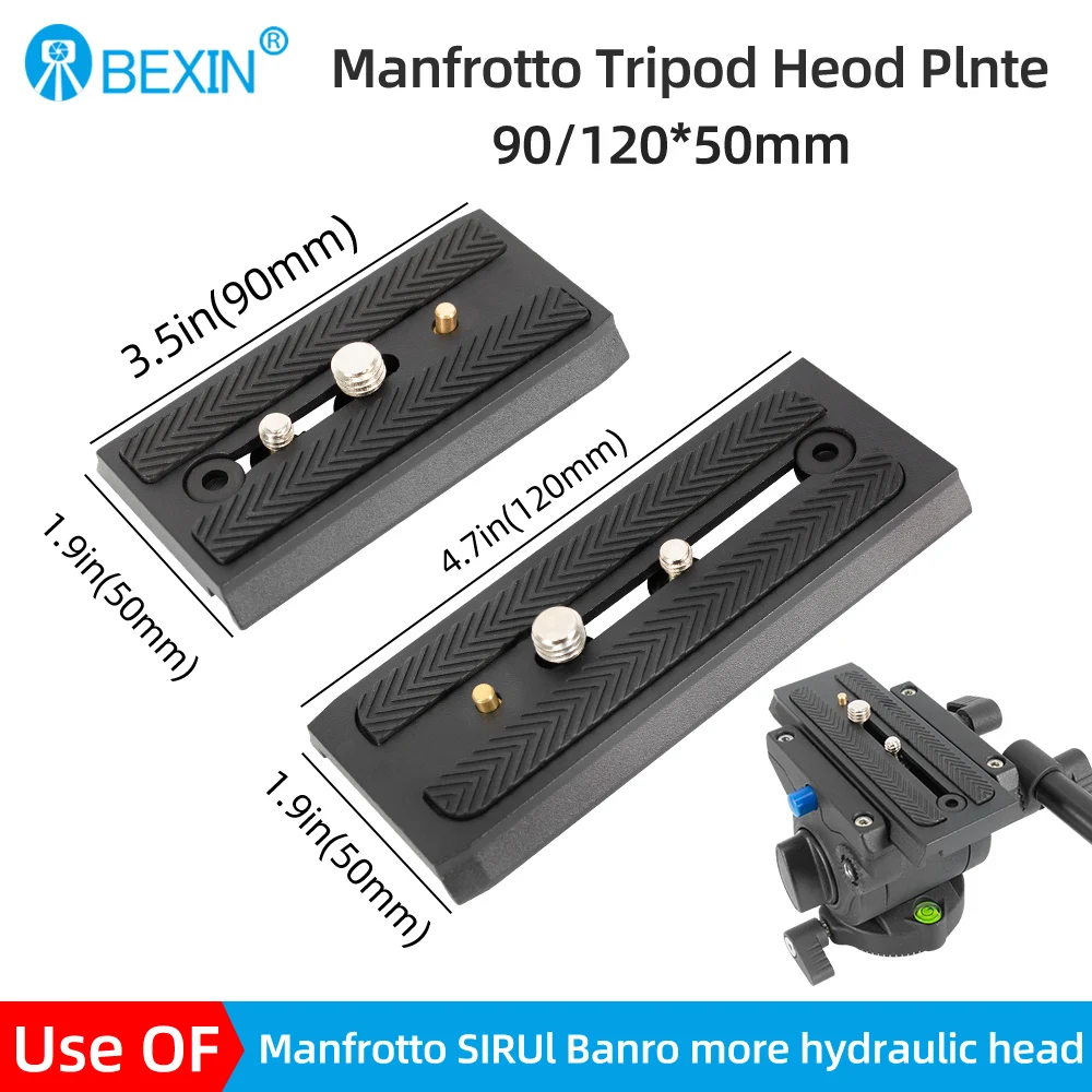 Manfrotto plate 501-L90A Digital Camera Sliding Quick Release Plate  For Manfrotto Tripod head 501HDV 503HDV 701HDV MH055M0-Q5