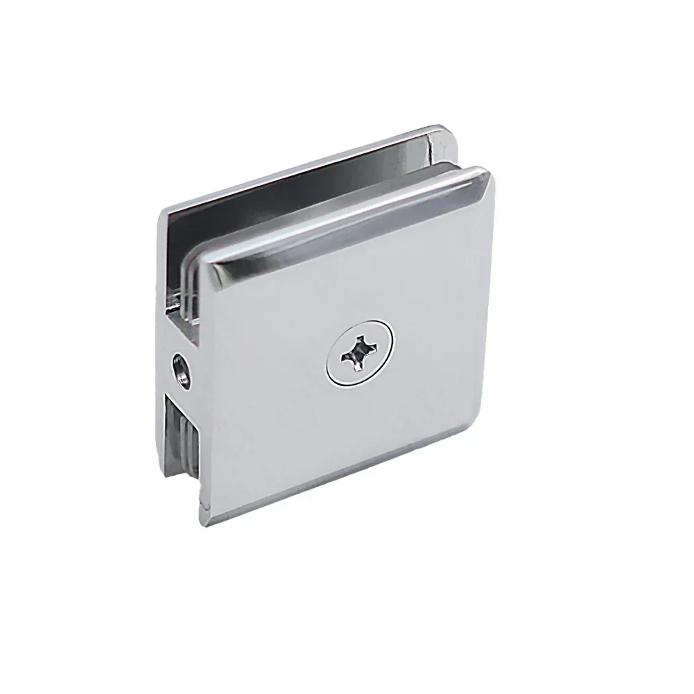 浴室ガラス取り付け真鍮製ガラスクランプ浴室金具50*50mmクイック取り付けスタイリッシュガラス金具