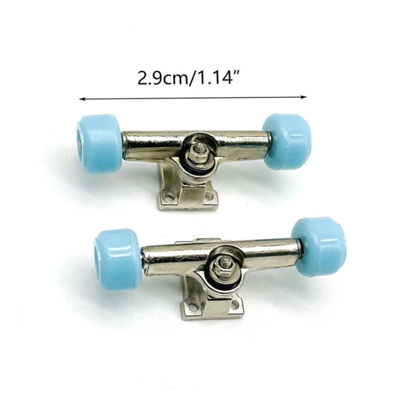 Q0KB 2Pieces/Set Finger Skateboard Accessory  Bracket Alloy Parts for Mini Finger Toy Model Roller Skate Scooter