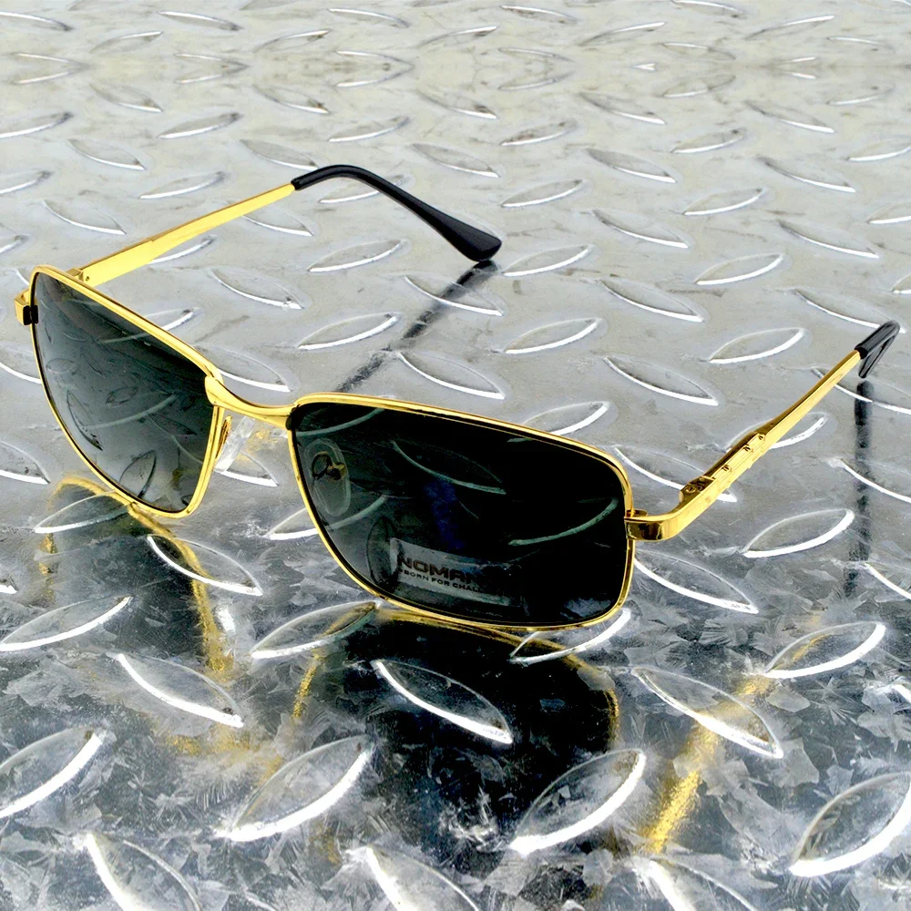 

Al-mg Alloy Oversized Rectangle Bamboo Decoration Polarized Sunglasses