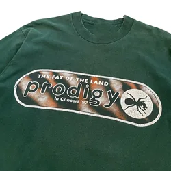 Camiseta de manga corta The prodigy-the fat of the land para fanáticos, GC1302, manga larga o corta, regalo, 1997s