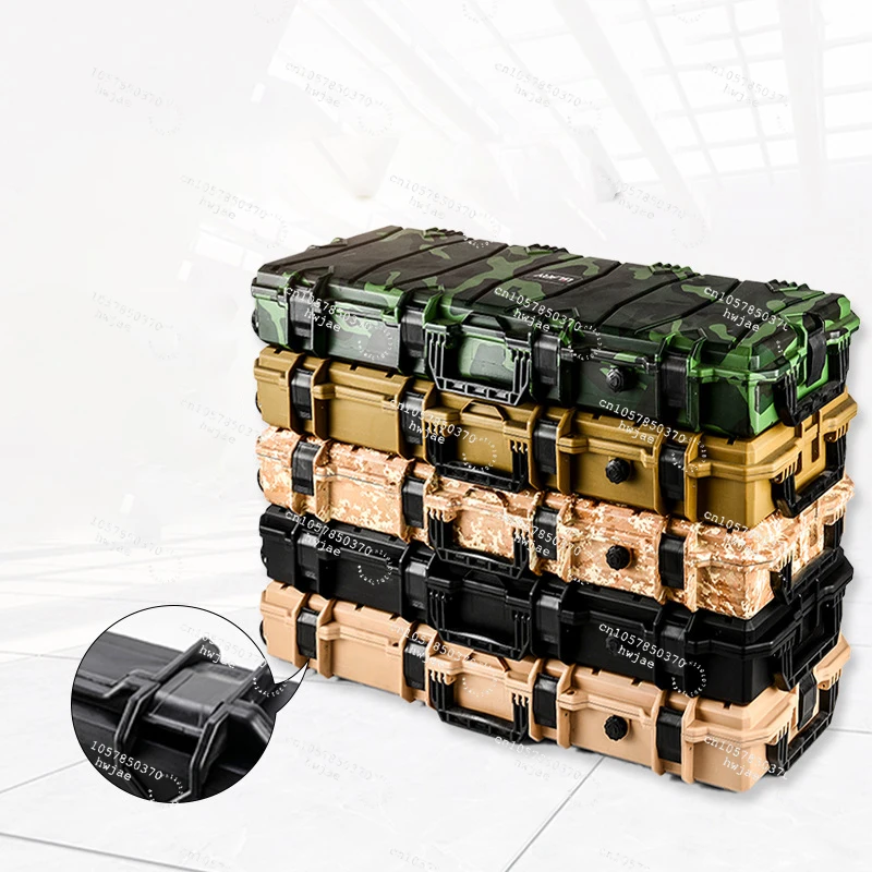 Wholesale Outdoor Storage case Waterproof Hard Plastic Tactical Caja De Armas De Fuego with Wheels Stackable Storage Case