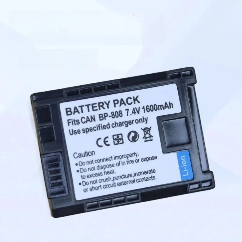 BP-808 BP 808 Digital Battery 7.4V 1600mAh For Canon BP-827 BP 827 BP-819 BP-807 BP-809 XA10 HF20 HF10 HF100 HG20 Camera