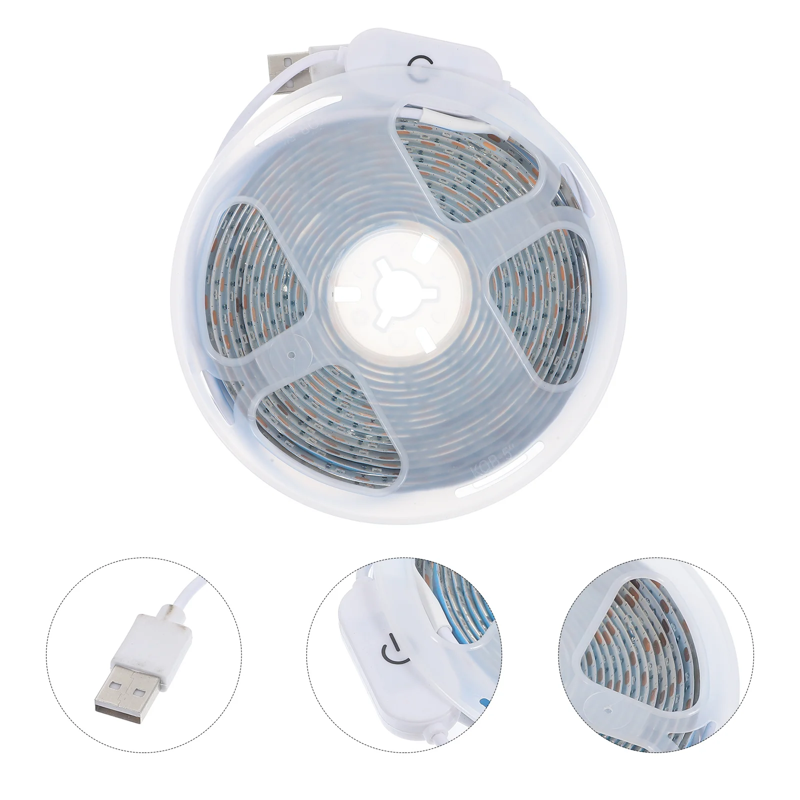 USB LED تنمو شرائط ضوء الطيف الكامل النبات شريط مصابيح مصباح النمو الداخلي للشتلات المزهرة الخضروات الأعشاب #5