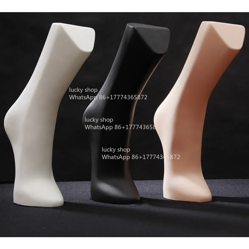 Foot Model Seamless Black White Skin Tone Men's Socks Magnet Foot Model Cotton Socks Foot Model
