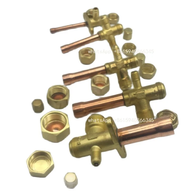 Air conditioning outdoor unit valve shut-off valve 2-7 split straight pipe welded tee