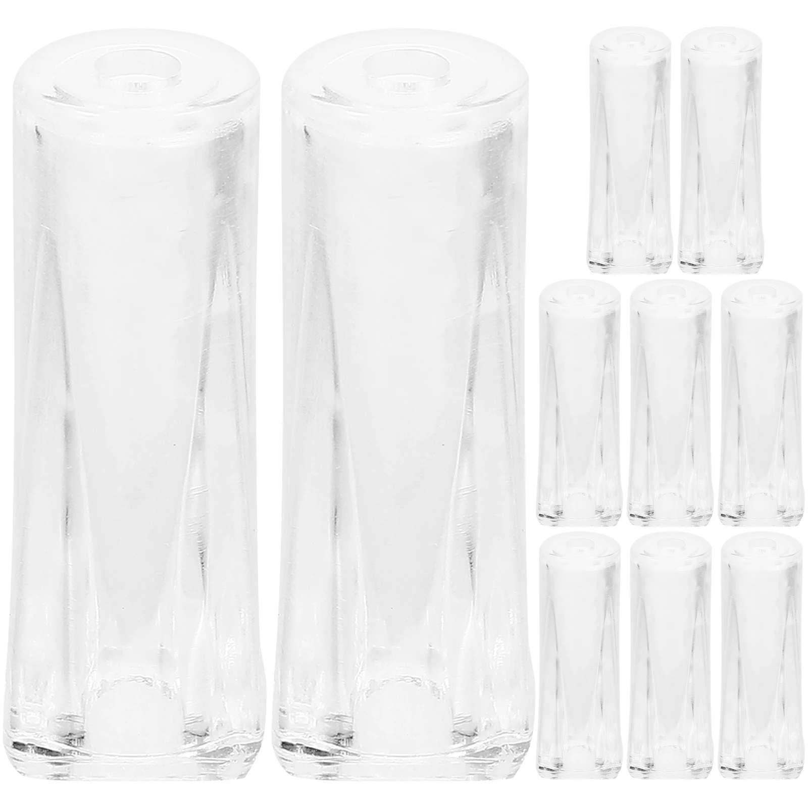 10Pcs Clear Tilt Rod Vertical Blind Accessories Wand End Handles Blind Parts Household Window Opener Pole Curtain End Handle