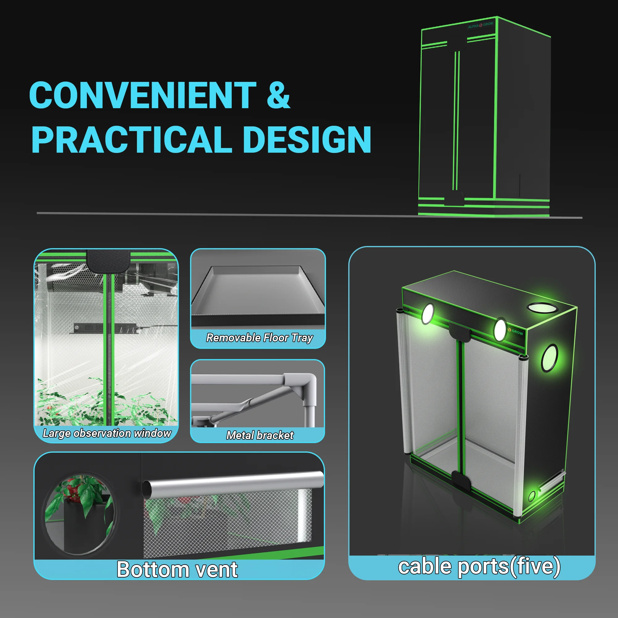 Kit Lengkap Tenda Tanam Indoor - Grow Tent Complete Kit ulasan dan harga