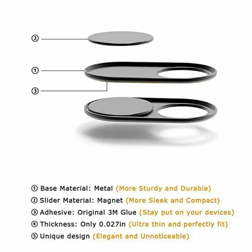 New Newest Top Sale Useful Duable High Quality Hot Camera Protector Cover Phone Privacy Protector Webcam 3x Camera