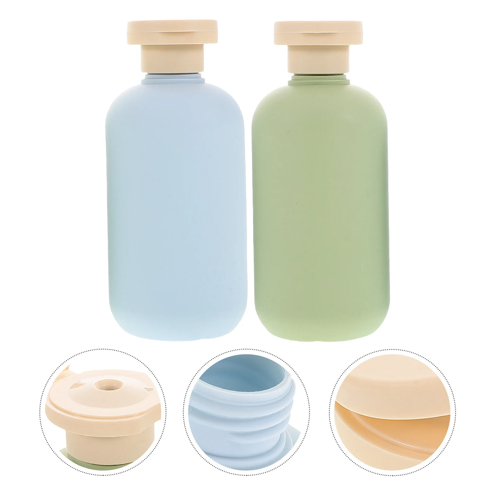 

Travel Shampoo Bottle Set Containers for Toiletries Leak Proof and Conditioner Squeeze Bottles