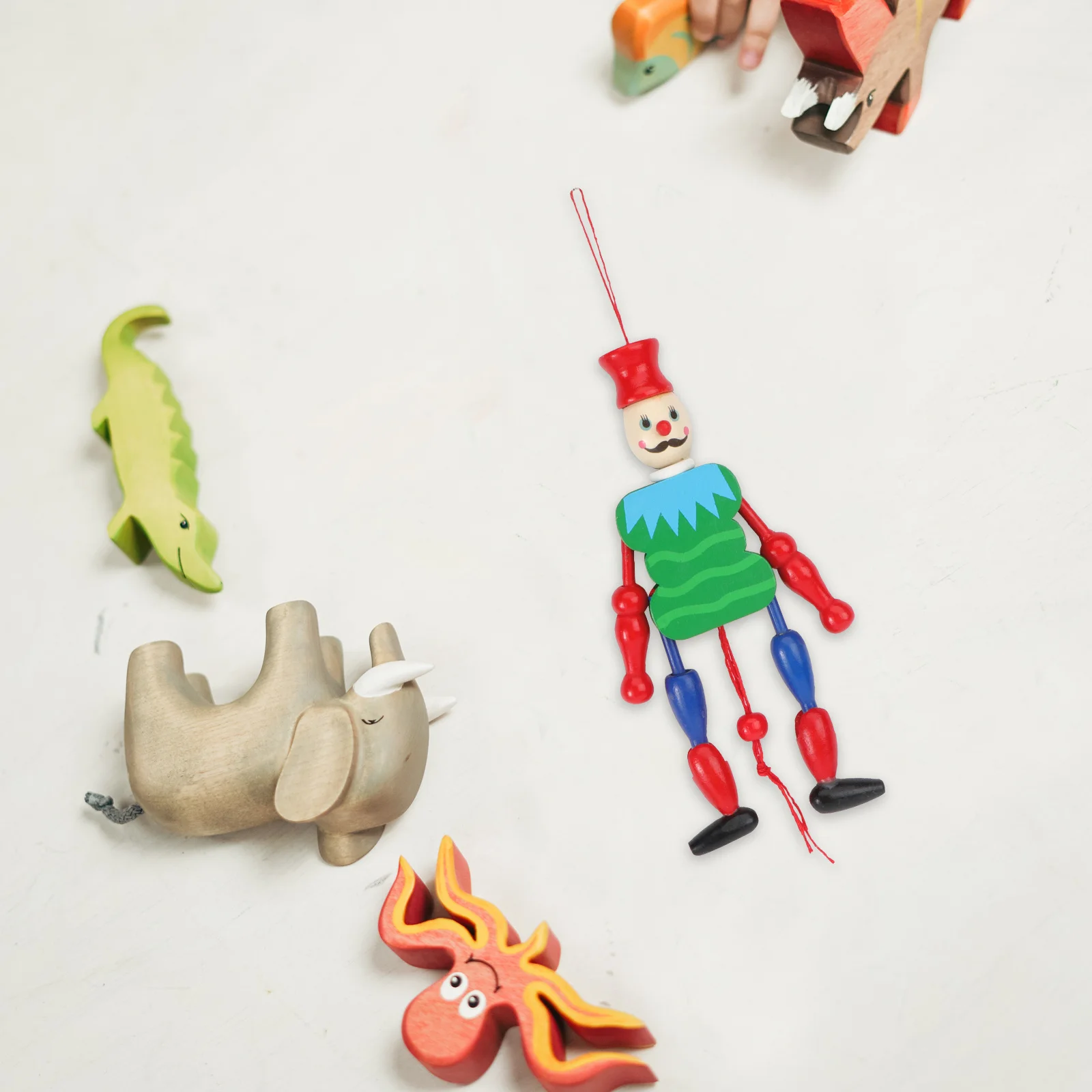 

Wood Puppet Puppet Adornment Home Ornament Christmas Decor Puppet Decor
