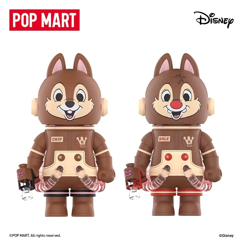 

POPMART Mega Space Molly 100% Chip 'N' Dale Series Blind Box: Милая аниме-фигурка в закрытой упаковке, модель-игрушка, подарок на день рождения