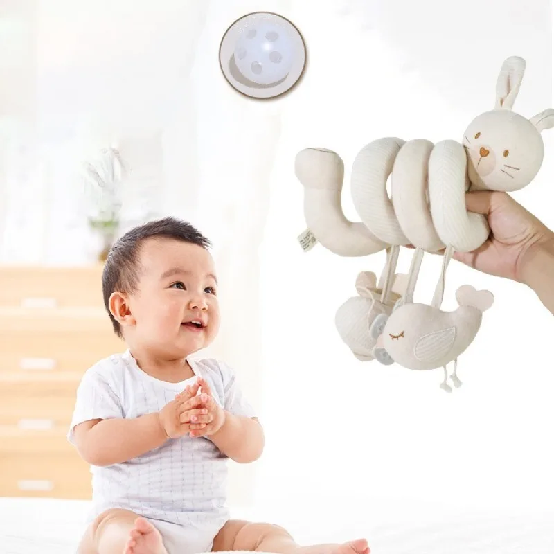 Chocalho do bebê brinquedos dos desenhos animados animais chocalho de mão do bebê pelúcia macio brinquedos do bebê chocalho outros brinquedos educativos para cama