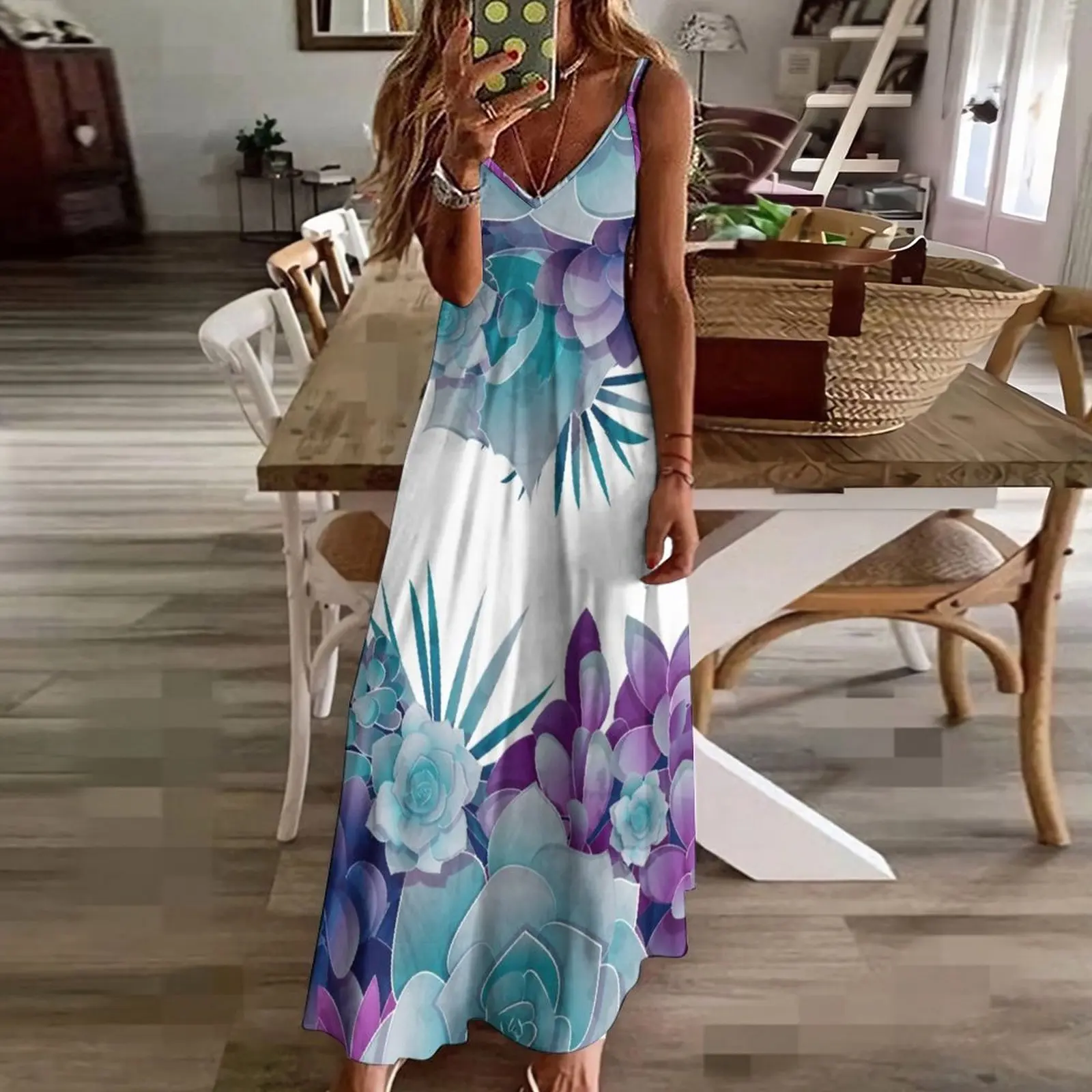 Succulent Love II Sleeveless Dress Elegant gown summer dress woman 2023 clothes for women fairy dress