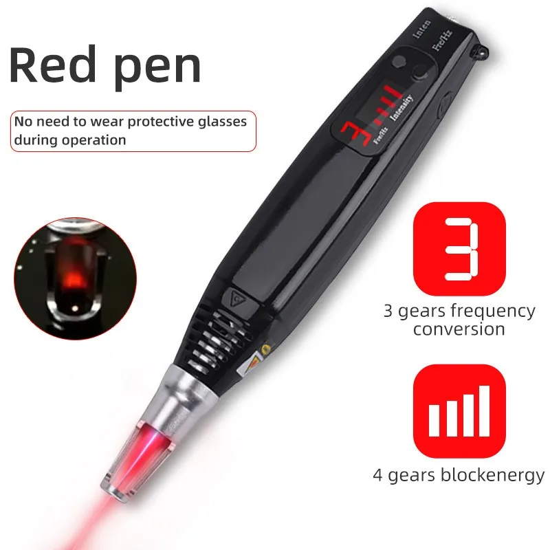 Hand‑held Plasma Facial Care Pen, Built‑in Red Blue Light Auxiliary Skin Beauty Function, Rechargeable Portable Household Skin