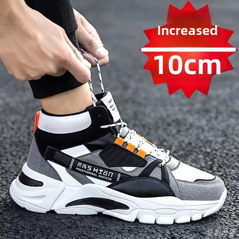 Geox Laoshi Men's Winter Warm Fleece-lined Cotton Shoes with 10cm Increased
