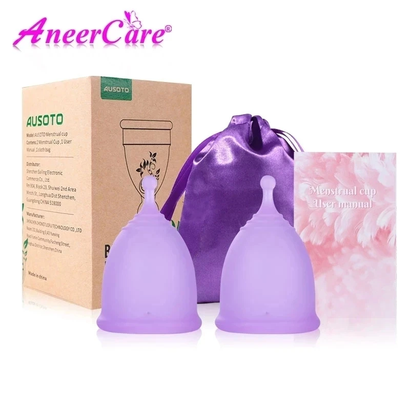 Women Menstrual Cup Medical Grade Silicone Feminine Period Cup Hygiene Copa Menstrual de Silicone Medica Reusable Menstrual Cup.