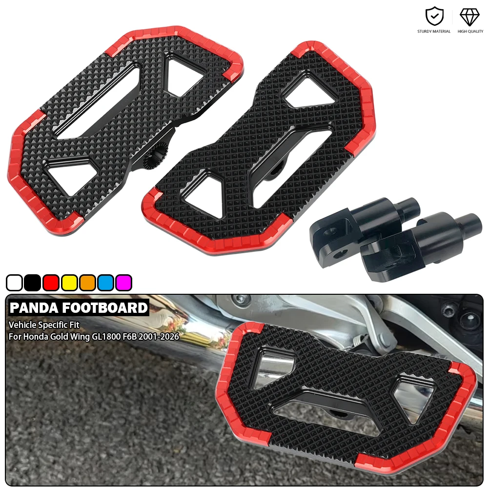

Panda Style Footrest Front Footboard Rider Floorboard Running Board Fit For Honda Gold Wing 1800 Tour DCT F6B GL1800 2001-2026