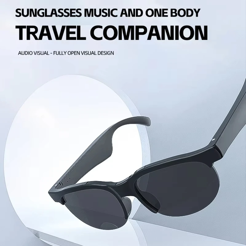 Smart wireless Bluetooth headset sunglasses glasses outdoor sun protection UV sports sunglasses earphones men and women