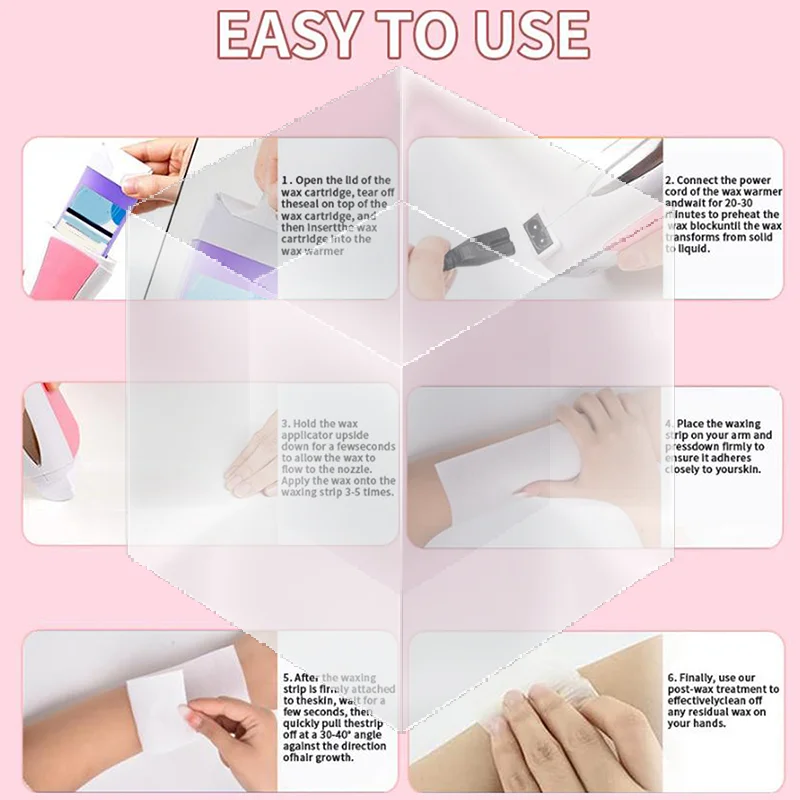 10/50/80/100Pcs Wax Paper Professional Hair Removal Waxing Strips Non-woven Fabric Waxing Papers Depilatory Beauty Tool Removal