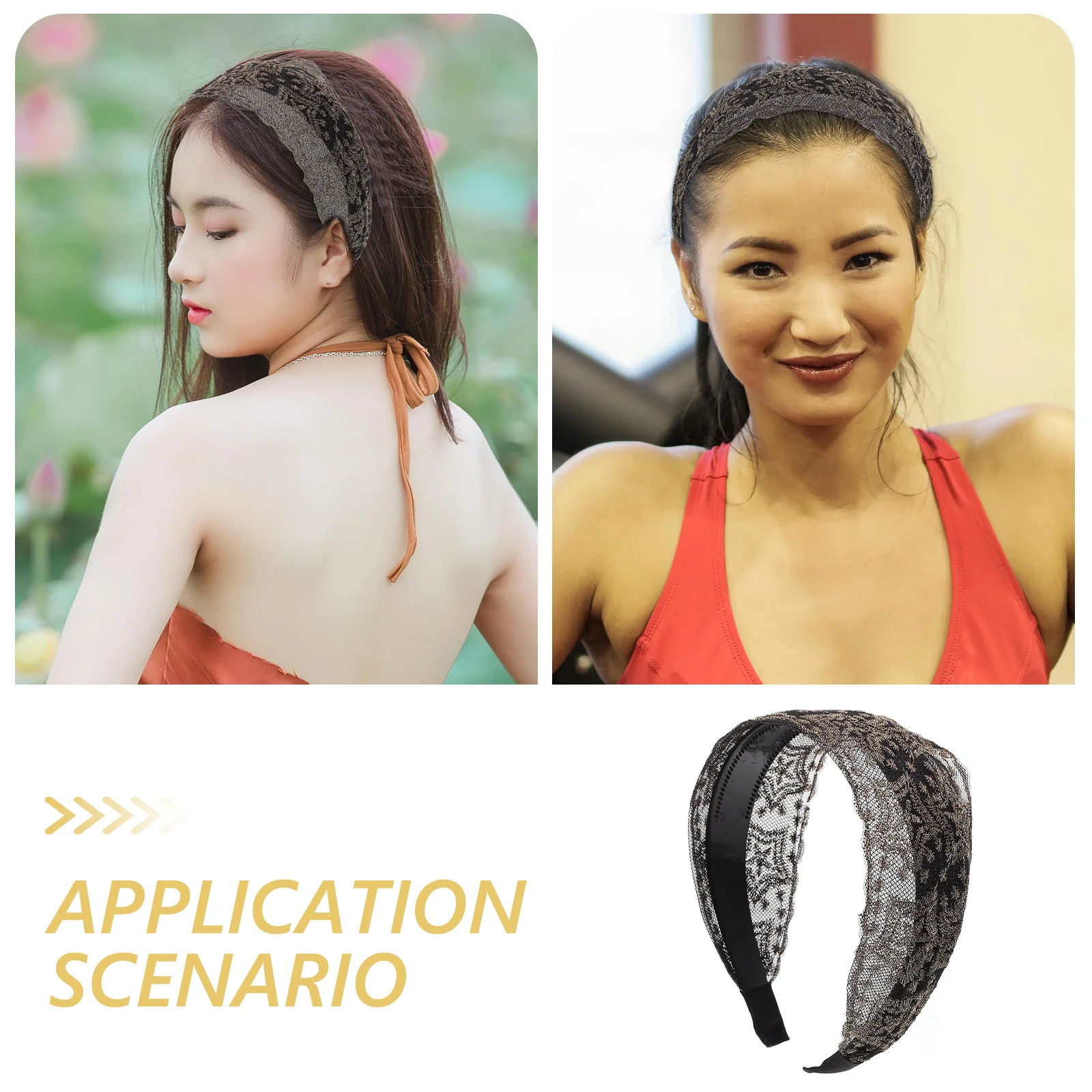 

Delicate Hair Hoops Female Hairbands Stylish Headband Accessory Glamorous Look Appearance Decorative Headdress