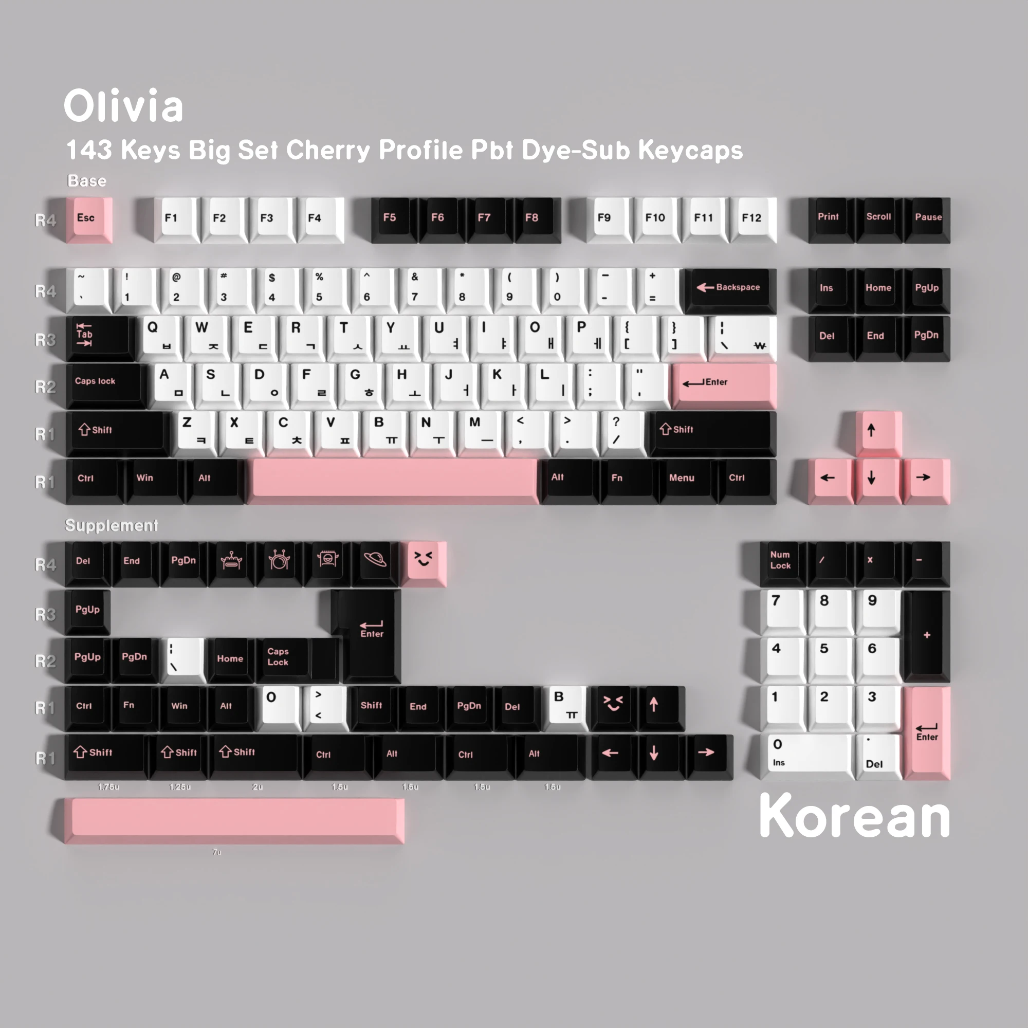 Keycaps PBT Cherry Korean French German Spanish BRPT Hebrew Dye Sub Keycap For Mechanical Keyboard keycaps custom Arabic JP