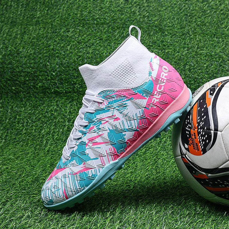 Football Shoes Men's Calfskin MG Adult Competition Short Nail Artificial Grass Professional Training Soccer Shoes 35-45