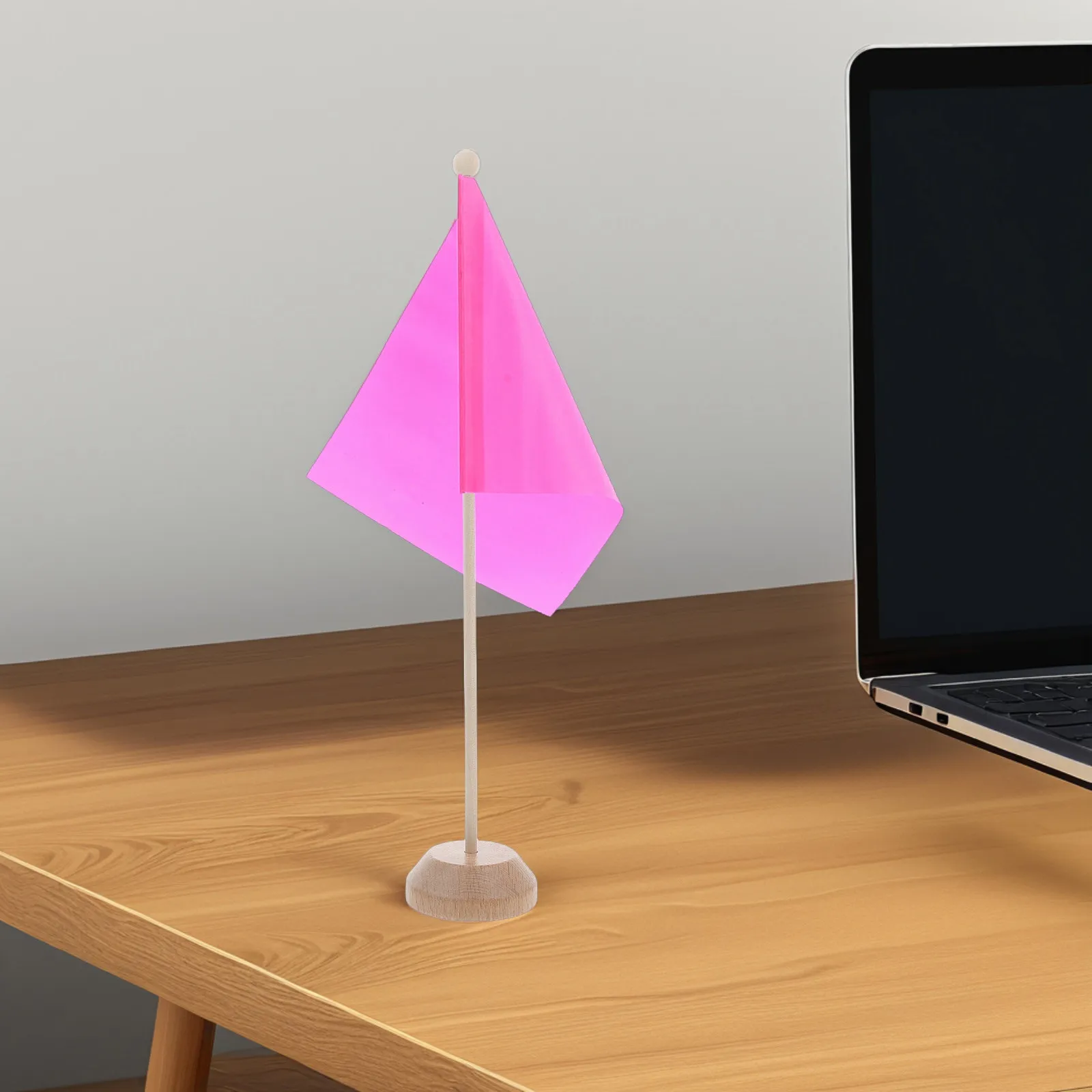 Mini Wooden Flag Holder Desk Stand Office Table Small Flag Base Pole Indoor Desktop Display Holder Stand Mini Base