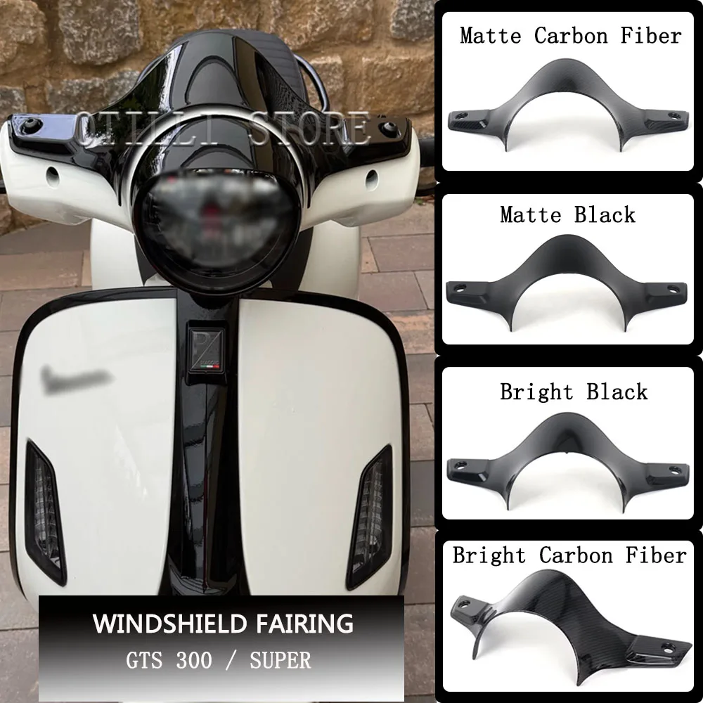 

New For Vespa GTS 300 GTS Super GTS300 2023 2024 2025 Motorcycle Accessories Sports WindScreen Windshield Visor Deflector