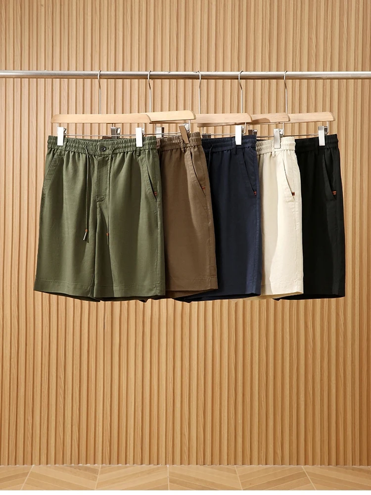 

ZZ Series Luxury High-End Men's Summer Soft Breathable Draped Faionable Lyocell Linen Pants orts Casual Pants