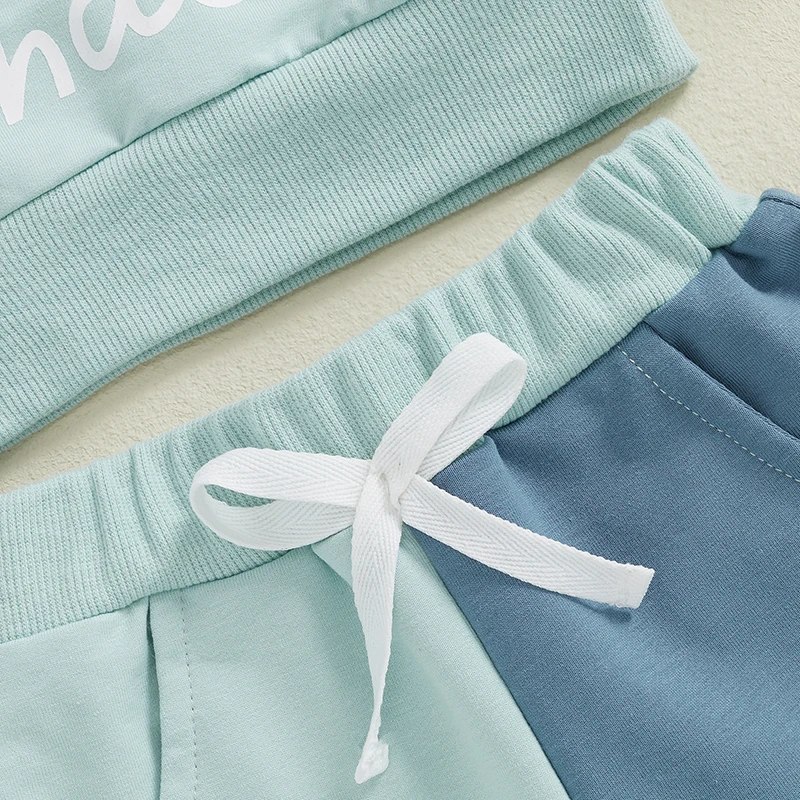 Set di vestiti per neonato Felpa con cappuccio con stampa mimetica Tasca Pantaloni lunghi Abiti casual per ragazzi piccoli