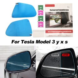 For Tesla Model 3 Y S X Car Rearview Mirror Film Rainproof Waterproof Mirror Film Anti Fog High Quality
