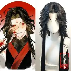 Stylized The Scum Villain’s Self Luo Binghe Customized Unisex Shen Qingqiu Women Anime Halloween Costume Wig Chinese Fan Wig+cap