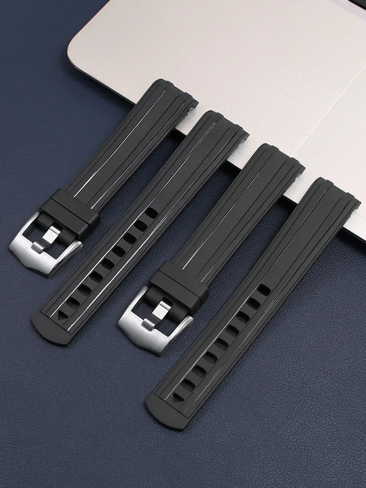Fluororubber Watch Strap for Omega Seamaster 300 Series 43.5mm Darth Vader 210.62/92 Watch Chain