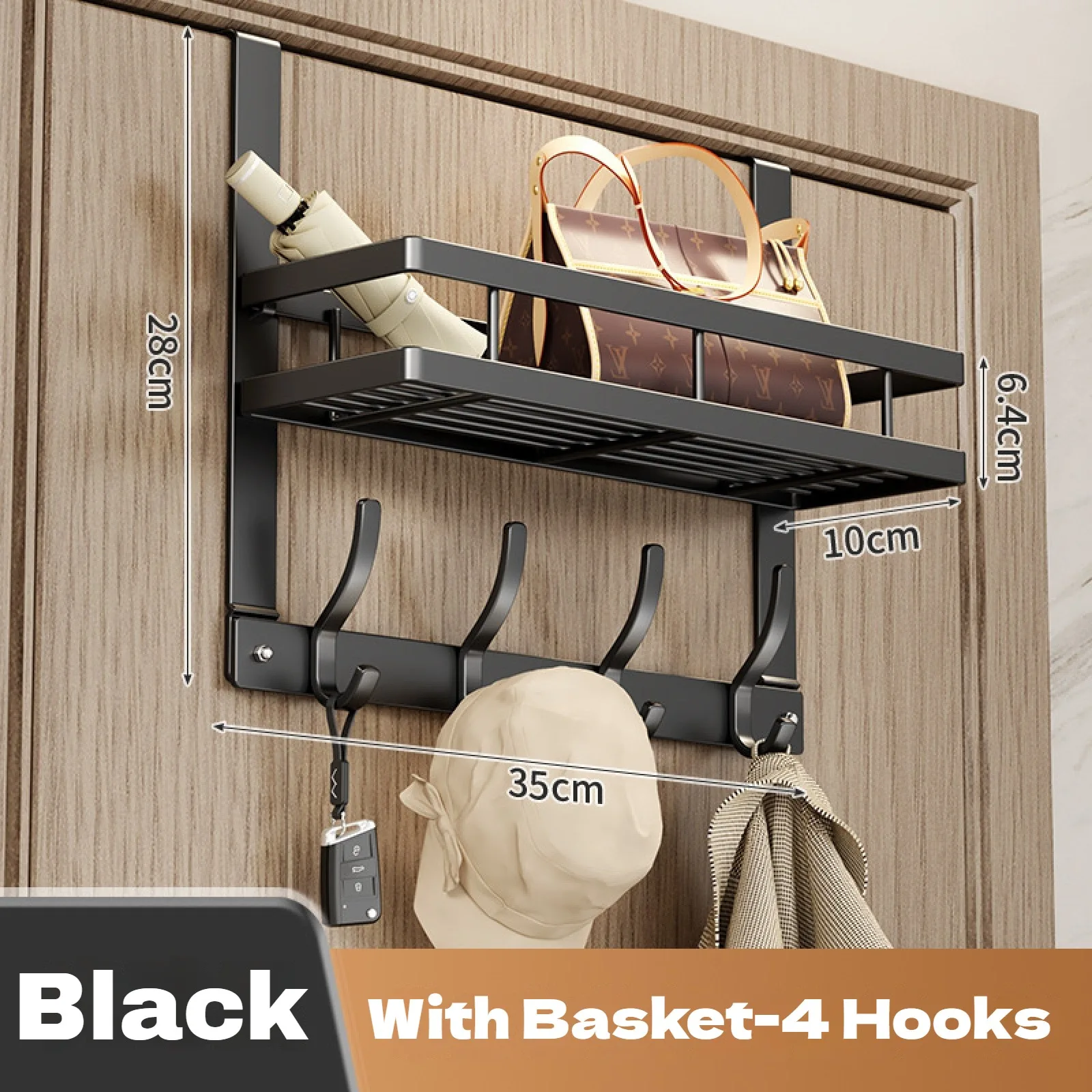 Black 4 Hooks